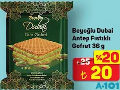 BEYOĞLU DUBAİ ANTEP FISTIKLI GOFRET 36 G BEYOĞLU DUBAİ ANTEP FISTIKLI GOFRET 36 G